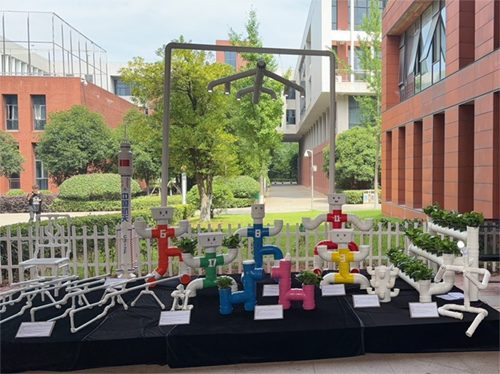 变废为宝!环艺学子用废旧管材点亮技能文化节