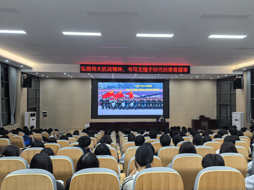 以抗战精神为翼，书写青春滚烫篇章——思政课部“航空大讲堂”燃情开讲